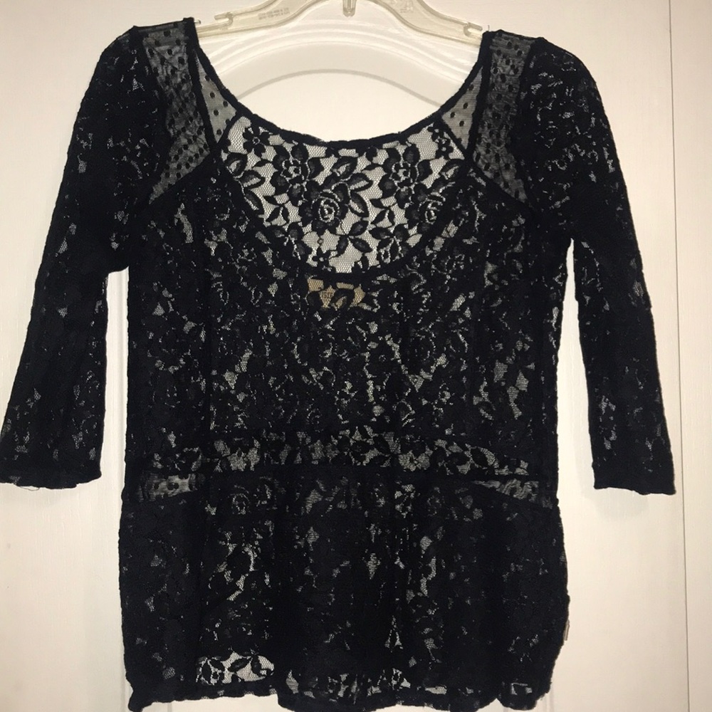 Hollister sheer top!